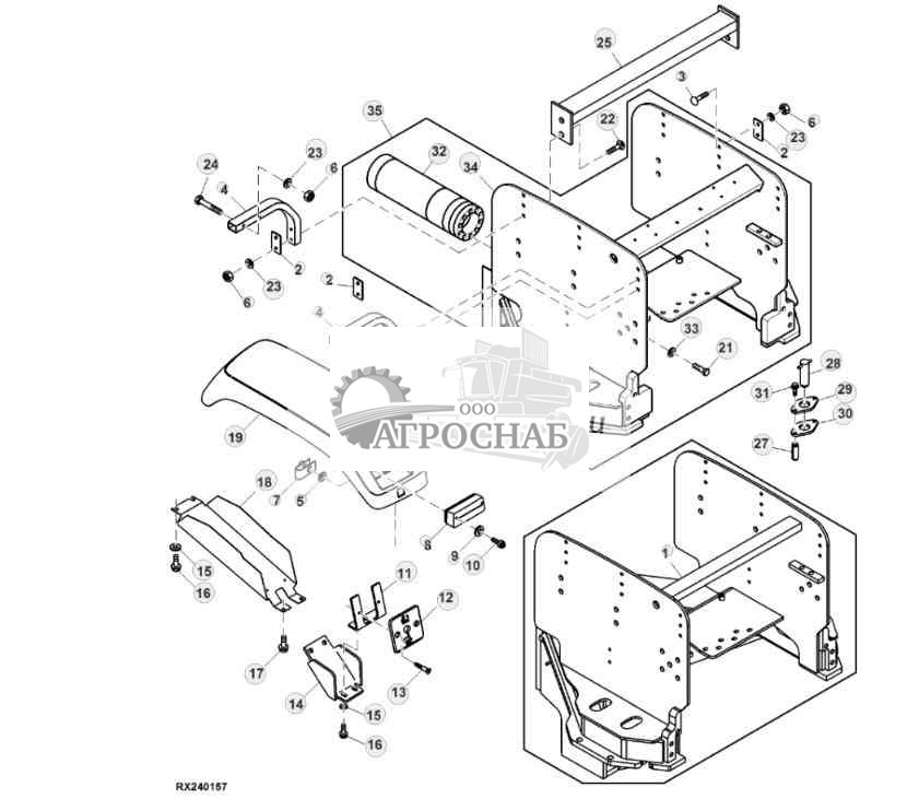 Rear Frame and Rear Fenders 